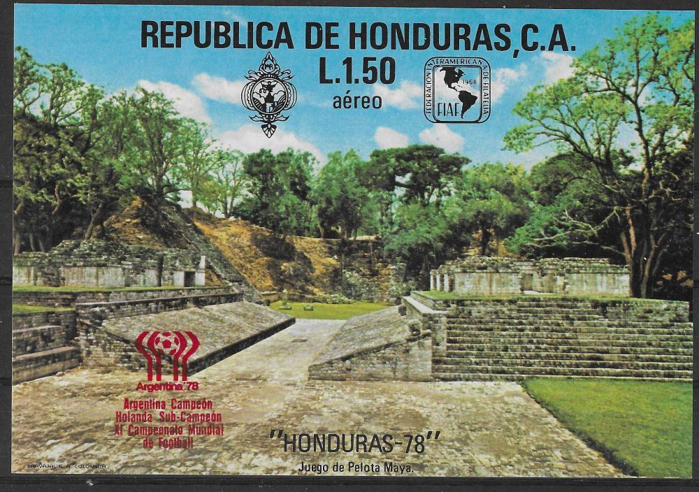 Znaczek Honduras 1978 Mi bl 31 Czyste **
