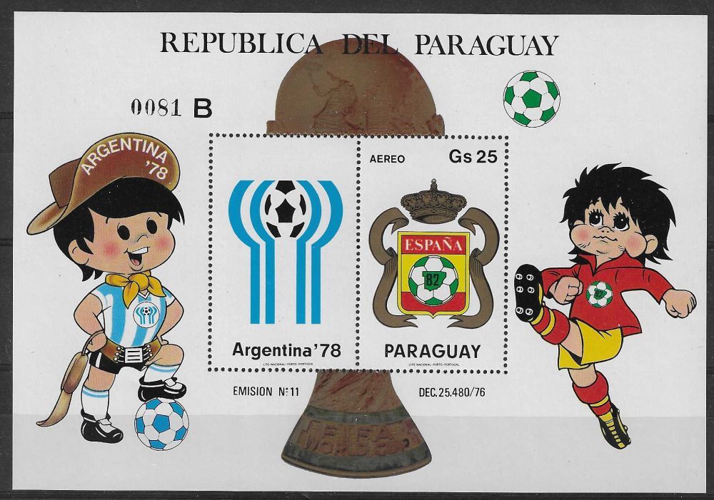 Znaczek Paragwaj 1979 Mi bl 347 Czyste **