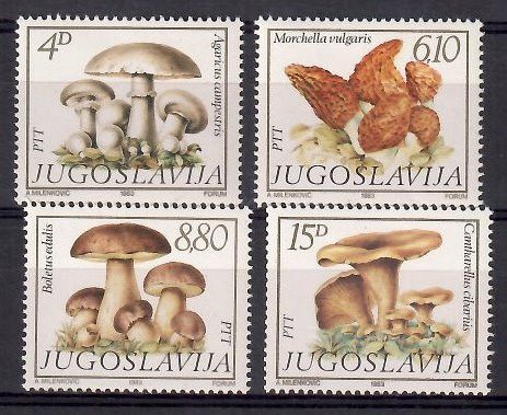 Znaczek Jugosławia 1983 Mi 1977-1980 Czyste **