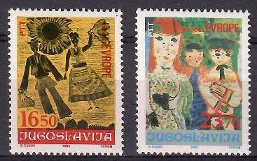 Znaczek Jugosławia 1983 Mi 2002-2003 Czyste **