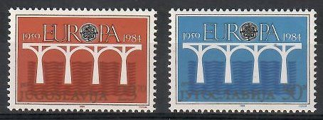 Znaczek Jugosławia 1984 Mi 2046-2047 Czyste **