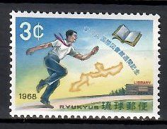 Znaczek Riukiu 1968 Mi 198 Czyste **