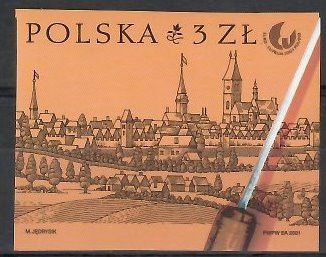 Znaczek Polska 2001 Mi 3912B Fi 3762A Czyste **