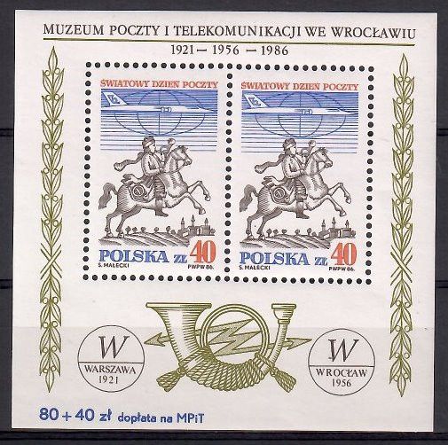 Znaczek Polska 1986 Mi bl 101 Fi bl 131 Czyste **