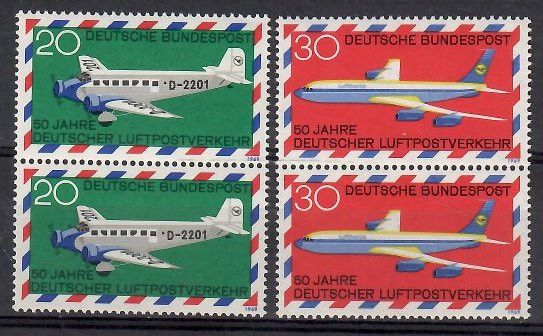 Znaczek Niemcy 1969 Mi 576-577 Czyste **