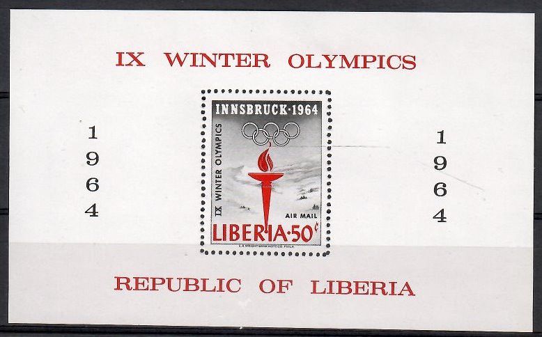 Znaczek Liberia 1964 Mi bl 28 Czyste **