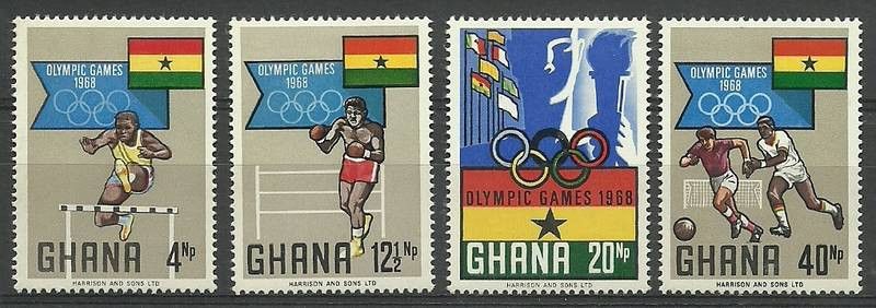 Znaczek Ghana 1969 Mi 351-354 Czyste **