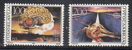 Znaczek Jugosławia 1986 Mi 2156-2157 Czyste **