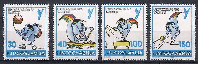 Znaczek Jugosławia 1986 Mi 2190-2193 Czyste **