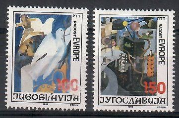 Znaczek Jugosławia 1986 Mi 2194-2195 Czyste **