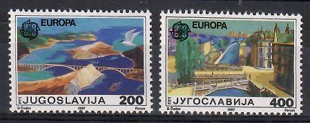 Znaczek Jugosławia 1987 Mi 2219-2220 Czyste **