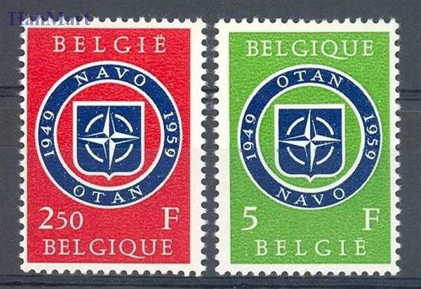 Znaczek Belgia 1959 Mi 1147-1148 Czyste **