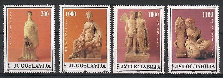 Znaczek Jugosławia 1988 Mi 2307-2310 Czyste **