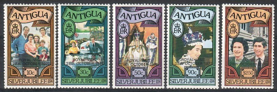 Znaczek Antigua i Barbuda 1977 Mi 473-477C Czyste **