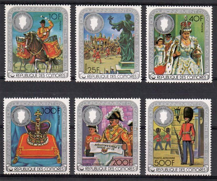 Znaczek Komory 1978 Mi 407-412 Czyste **