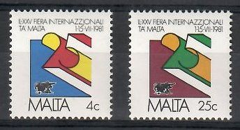 Znaczek Malta 1981 Mi 630-631 Czyste **