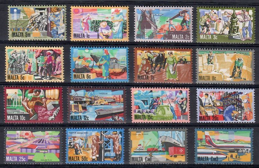 Znaczek Malta 1981 Mi 636-651 Czyste **