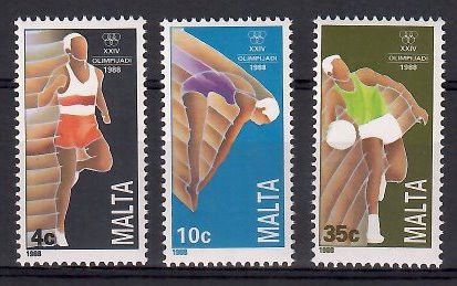 Znaczek Malta 1988 Mi 803-805 Czyste **