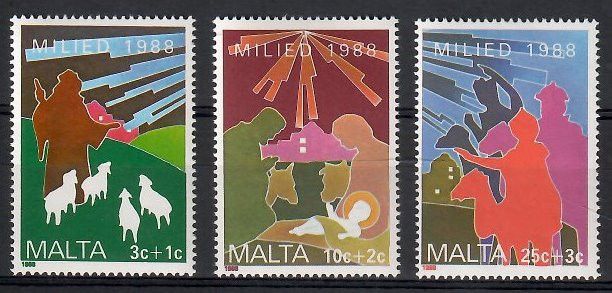 Znaczek Malta 1988 Mi 806-808 Czyste **