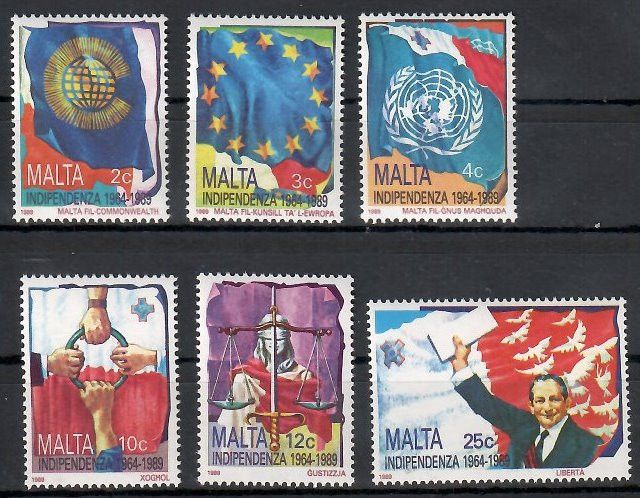Znaczek Malta 1989 Mi 809-814 Czyste **