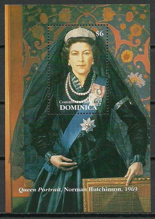 Znaczek Dominika 1993 Mi bl 237 Czyste **