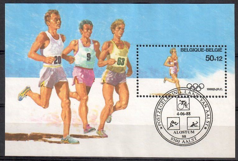 Znaczek Belgia 1988 Mi bl 58 Stemplowane