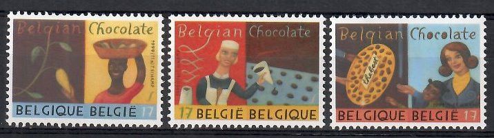 Znaczek Belgia 1999 Mi 2877-2879 Czyste **