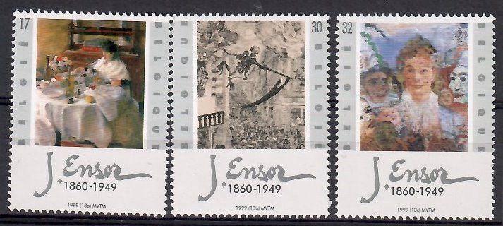 Znaczek Belgia 1999 Mi 2881-2883 Czyste **