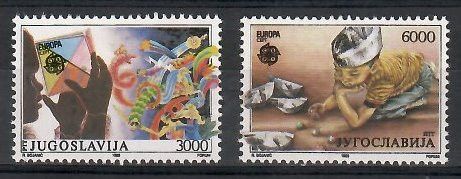 Znaczek Jugosławia 1989 Mi 2340-2341 Czyste **