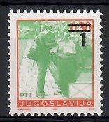 Znaczek Jugosławia 1990 Mi 2433C Czyste **