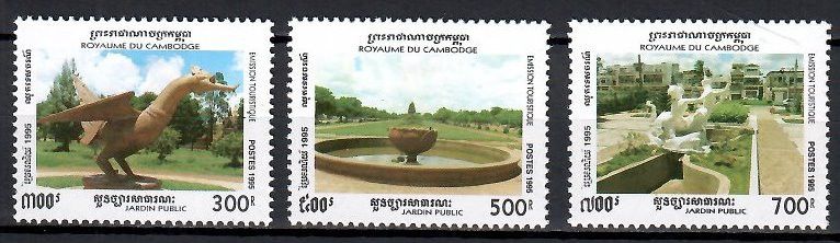 Znaczek Kambodża 1995 Mi 1520-1522 Czyste **