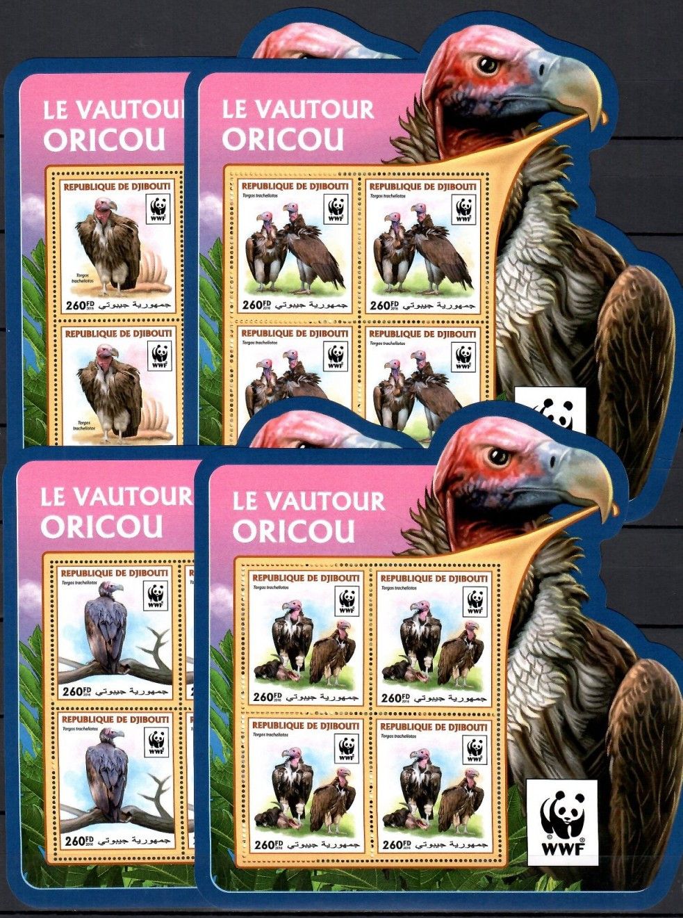 Znaczek Dżibuti 2016 Mi ark 1319-1322 Czyste **