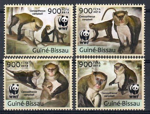 Znaczek Gwinea Bissau 2013 Mi 6644-6647 Czyste **