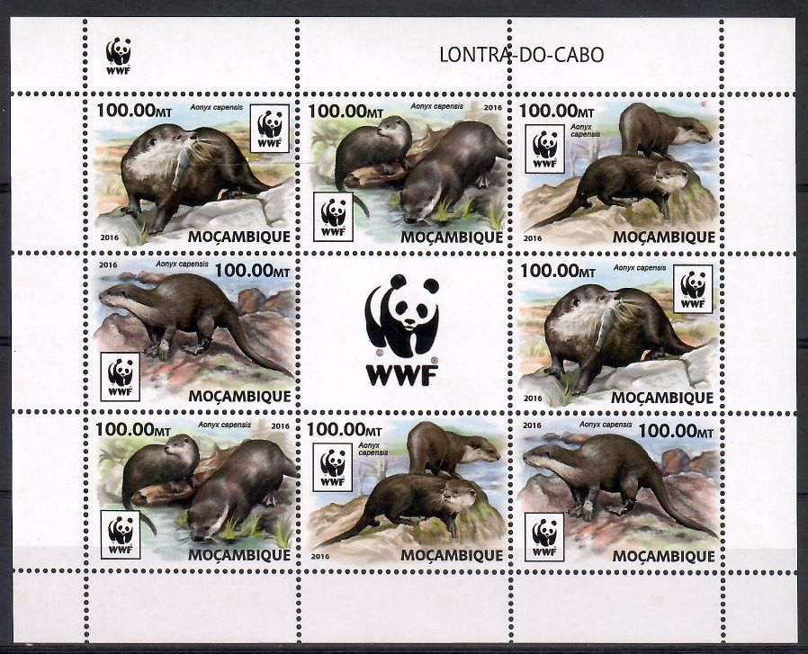 Znaczek Mozambik 2016 Mi ark 8884-8887 Czyste **