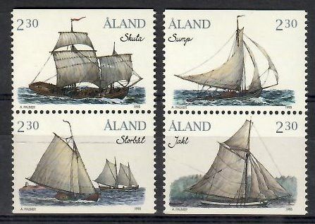 Znaczek Wyspy Alandzkie 1995 Mi 95-98 Czyste **