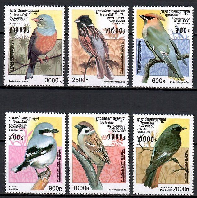 Znaczek Kambodża 1997 Mi 1684-1689 Czyste **
