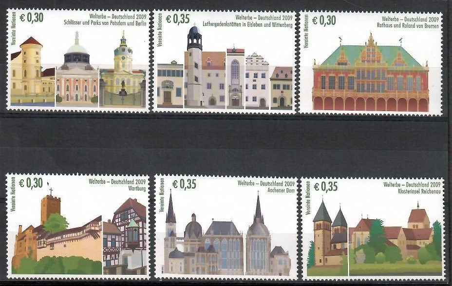 Znaczek Narody Zjednoczone Wiedeń 2009 Mi 599-604 Czyste **