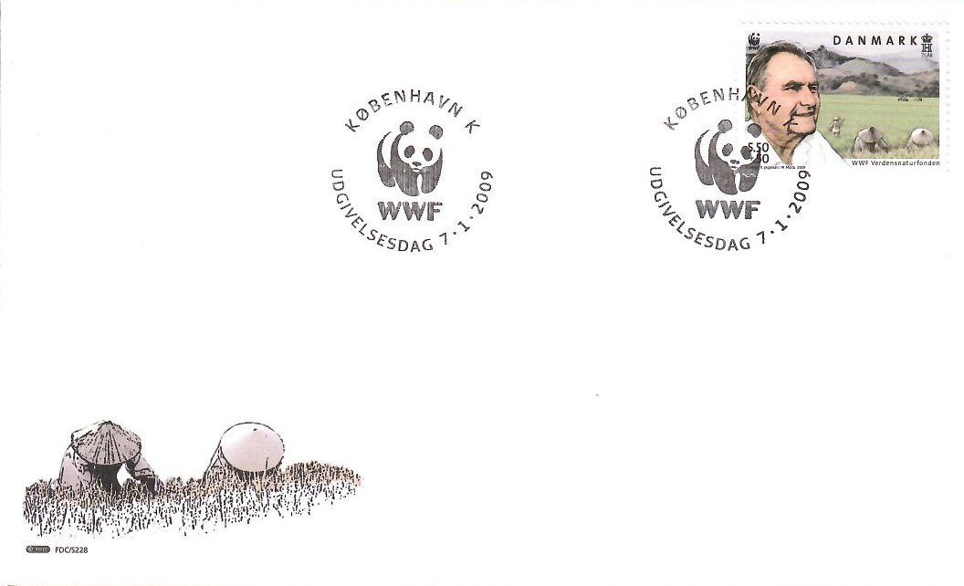 Znaczek Dania 2009 Mi 1523 FDC