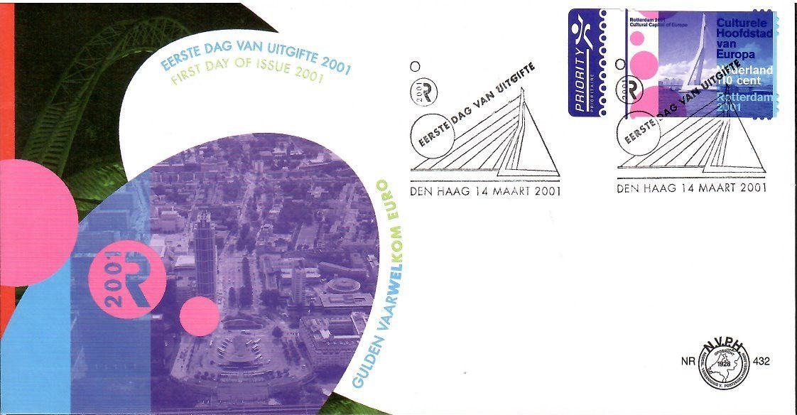 Znaczek Holandia 2001 Mi 1861 FDC