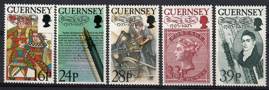 Znaczek Guernsey 1993 Mi 617-621 Czyste **