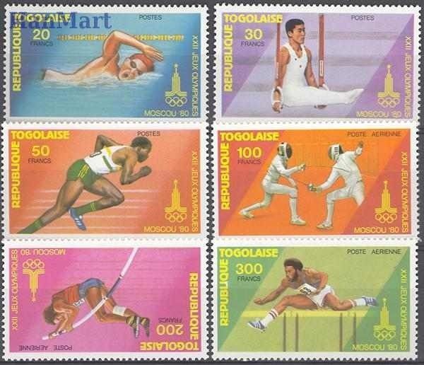 Znaczek Togo 1980 Mi 1422-1427 Czyste **