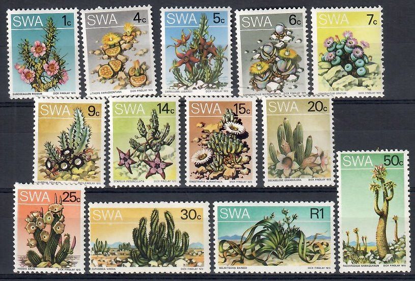 Znaczek Namibia 1973 Mi 373+376-380+382-388Ax Czyste **
