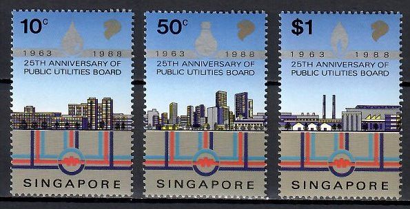 Znaczek Singapur 1988 Mi 557-559 Czyste **
