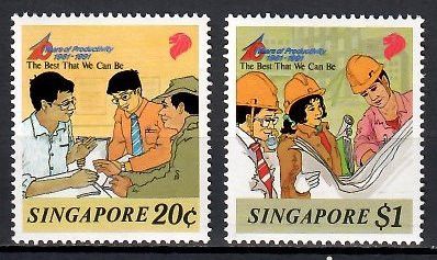 Znaczek Singapur 1991 Mi 640-641 Czyste **