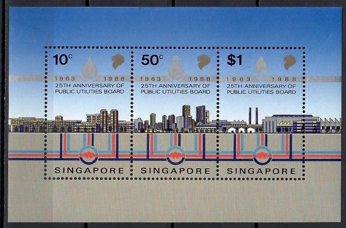 Znaczek Singapur 1988 Mi bl 21 Czyste **