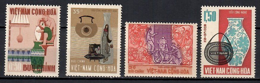 Znaczek Wietnam Południowy 1967 Mi 388-391 Czyste **