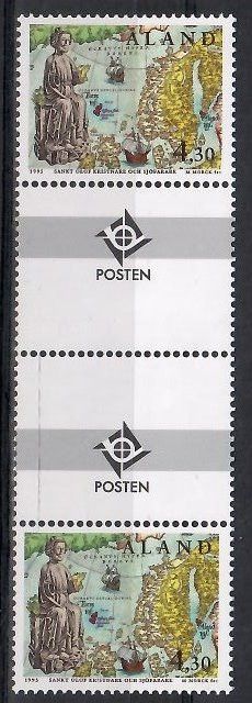 Znaczek Wyspy Alandzkie 1995 Mi 105 Czyste **