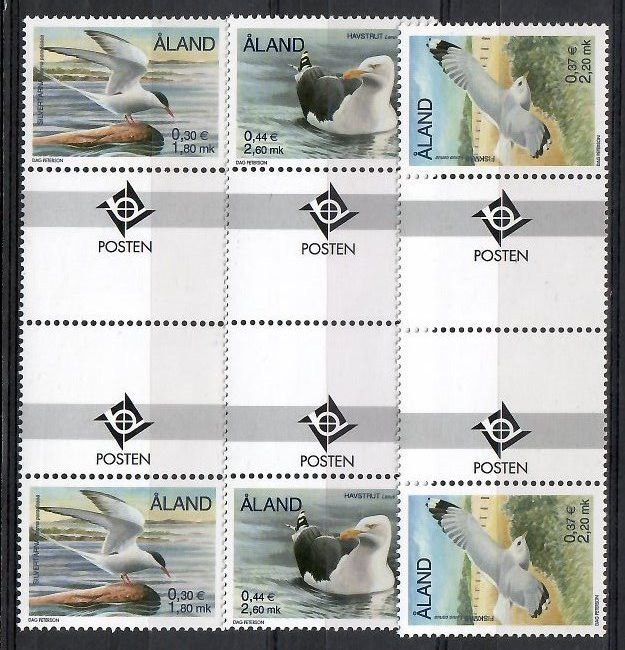 Znaczek Wyspy Alandzkie 2000 Mi 168-170 Czyste **