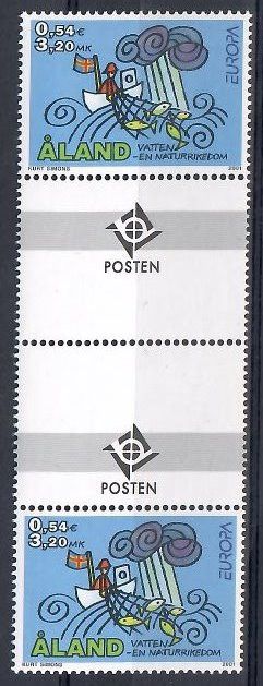 Znaczek Wyspy Alandzkie 2001 Mi 191 Czyste **