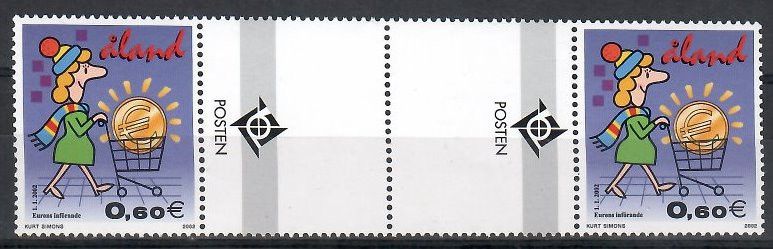 Znaczek Wyspy Alandzkie 2002 Mi 198 Czyste **